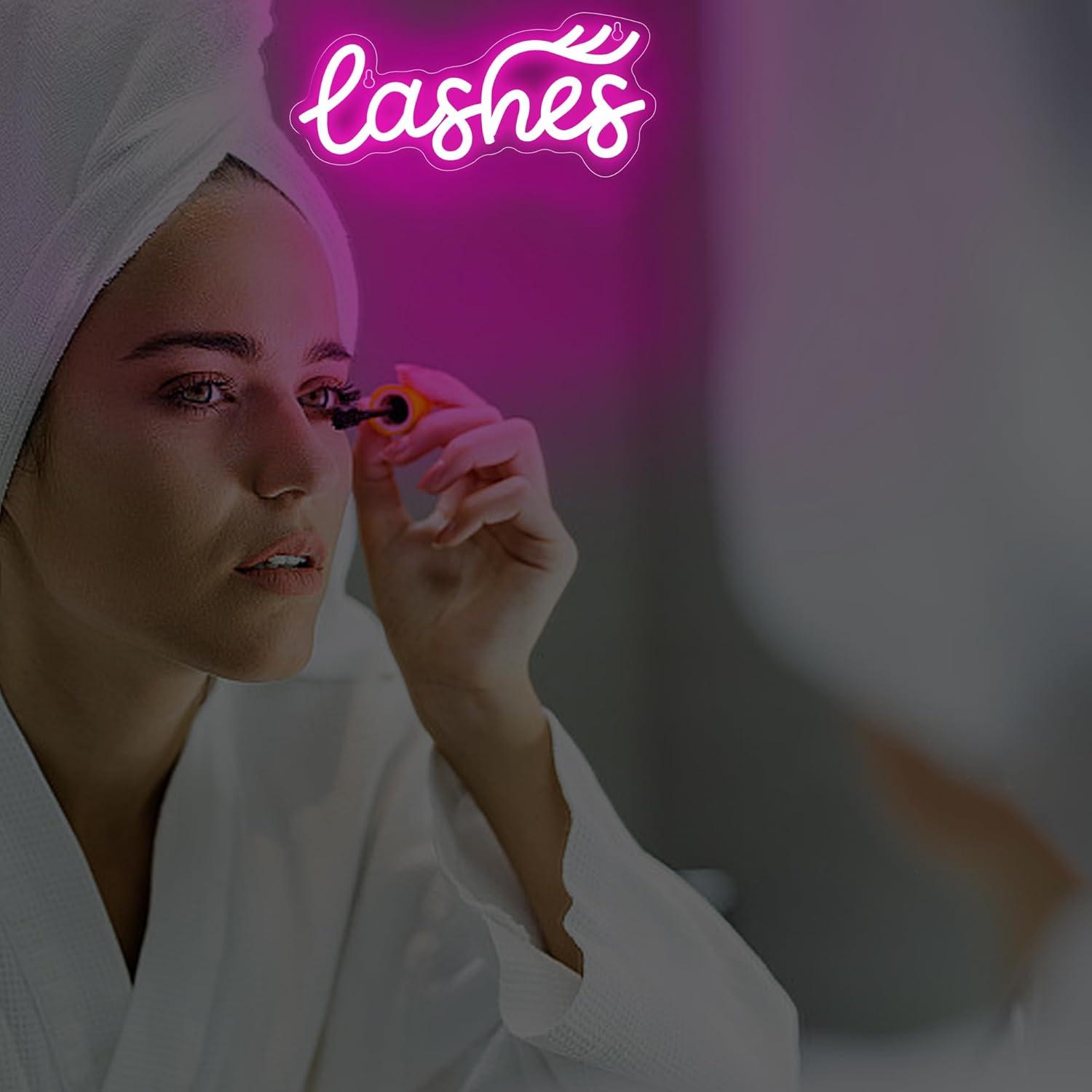 Neonowa tablica z napisem „Las – Beauty No Makeup recenzja i cena